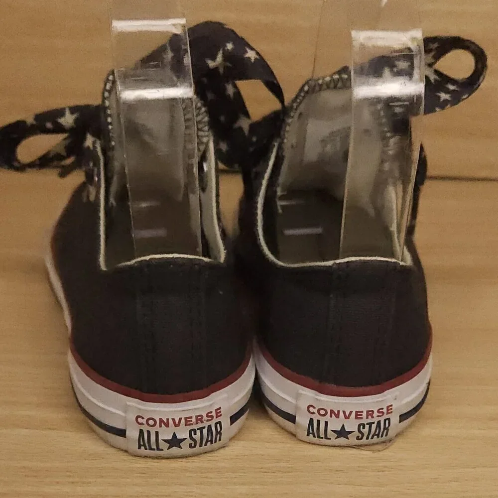 Converse Chuck Taylor Girl's Charcoal Grey Sneaker Ribbon Laces 2